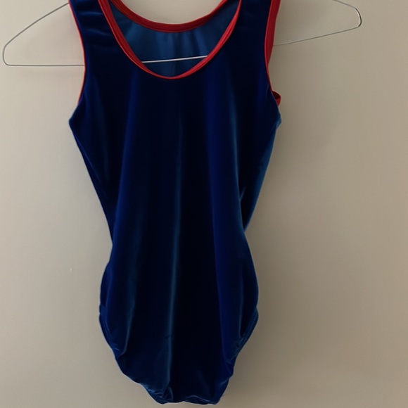 Elite Sportswear Blue Velvet Leotard - Picture 2 of 2
